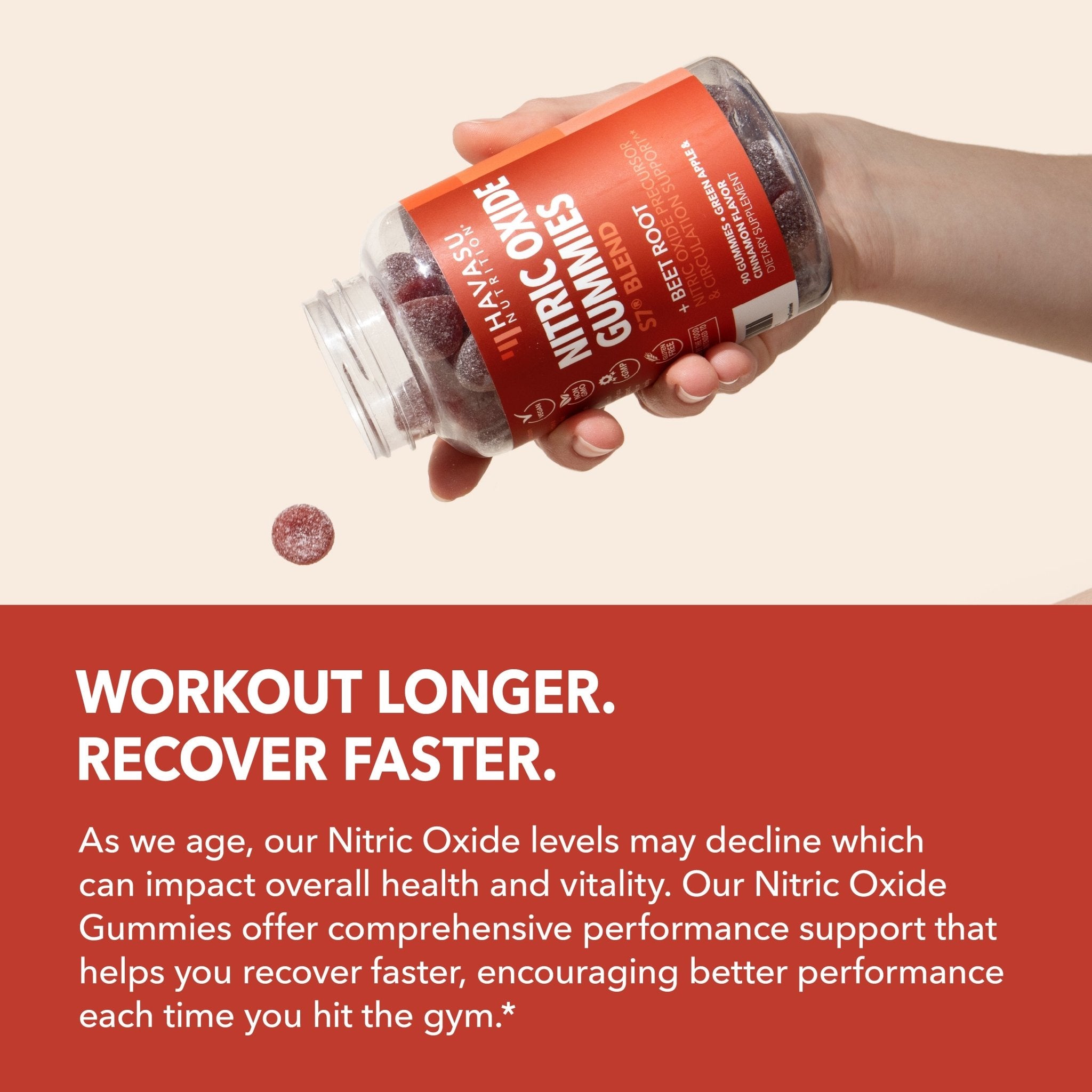 Nitric Oxide Gummies, 90ct - Havasu Nutrition