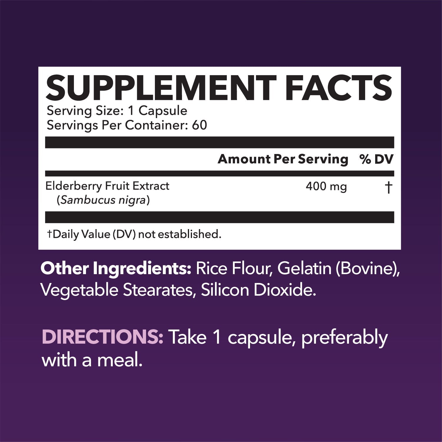 Elderberry Capsules, 60ct - Havasu Nutrition