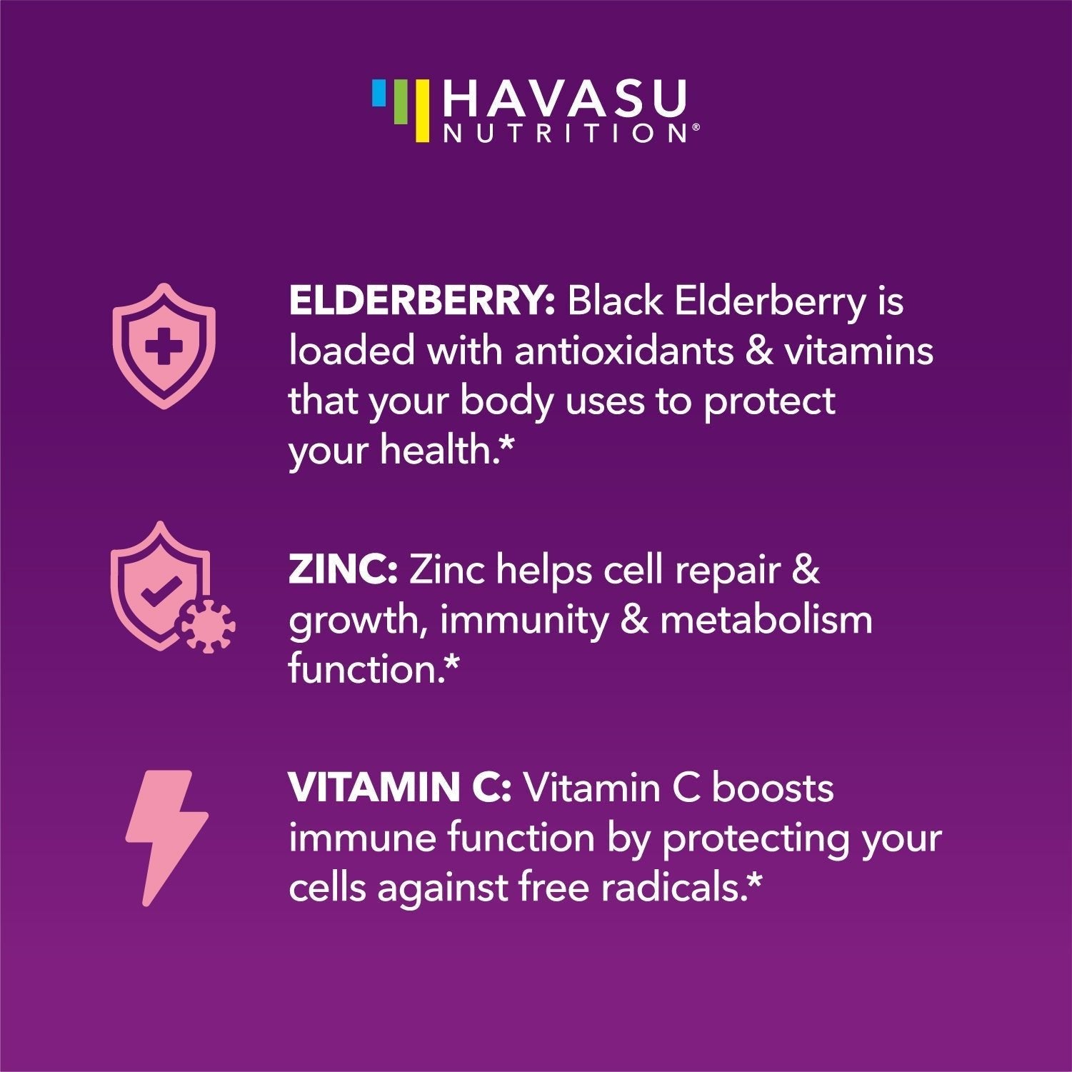 Elderberry Gummies for Kids, Elderberry Flavor - Havasu Nutrition