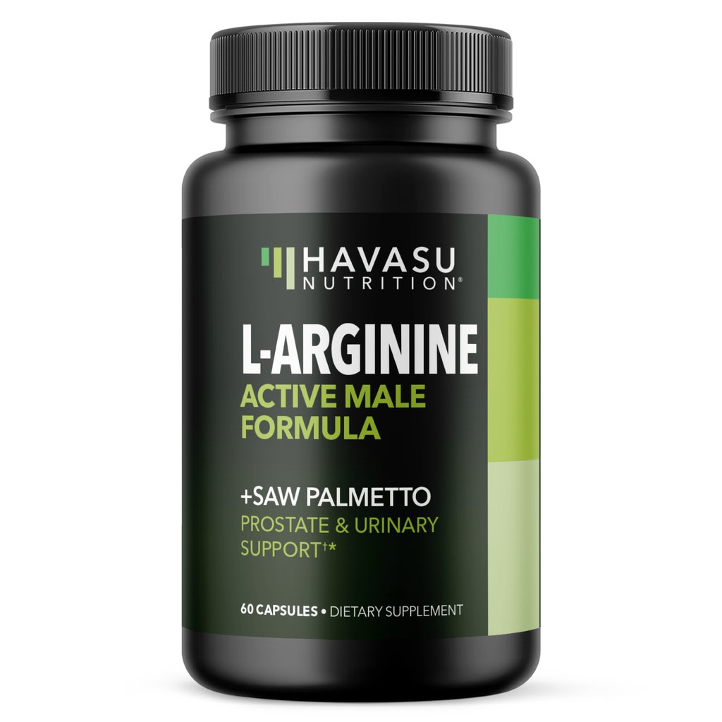 L-Arginine + Saw Palmetto Capsules, 60ct - Havasu Nutrition