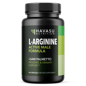 L-Arginine + Saw Palmetto Capsules, 60ct - Havasu Nutrition
