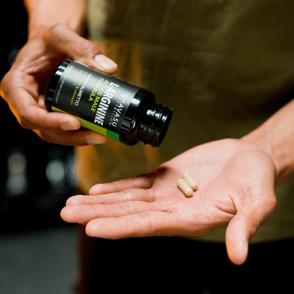 L-Arginine + Saw Palmetto Capsules, 60ct - Havasu Nutrition