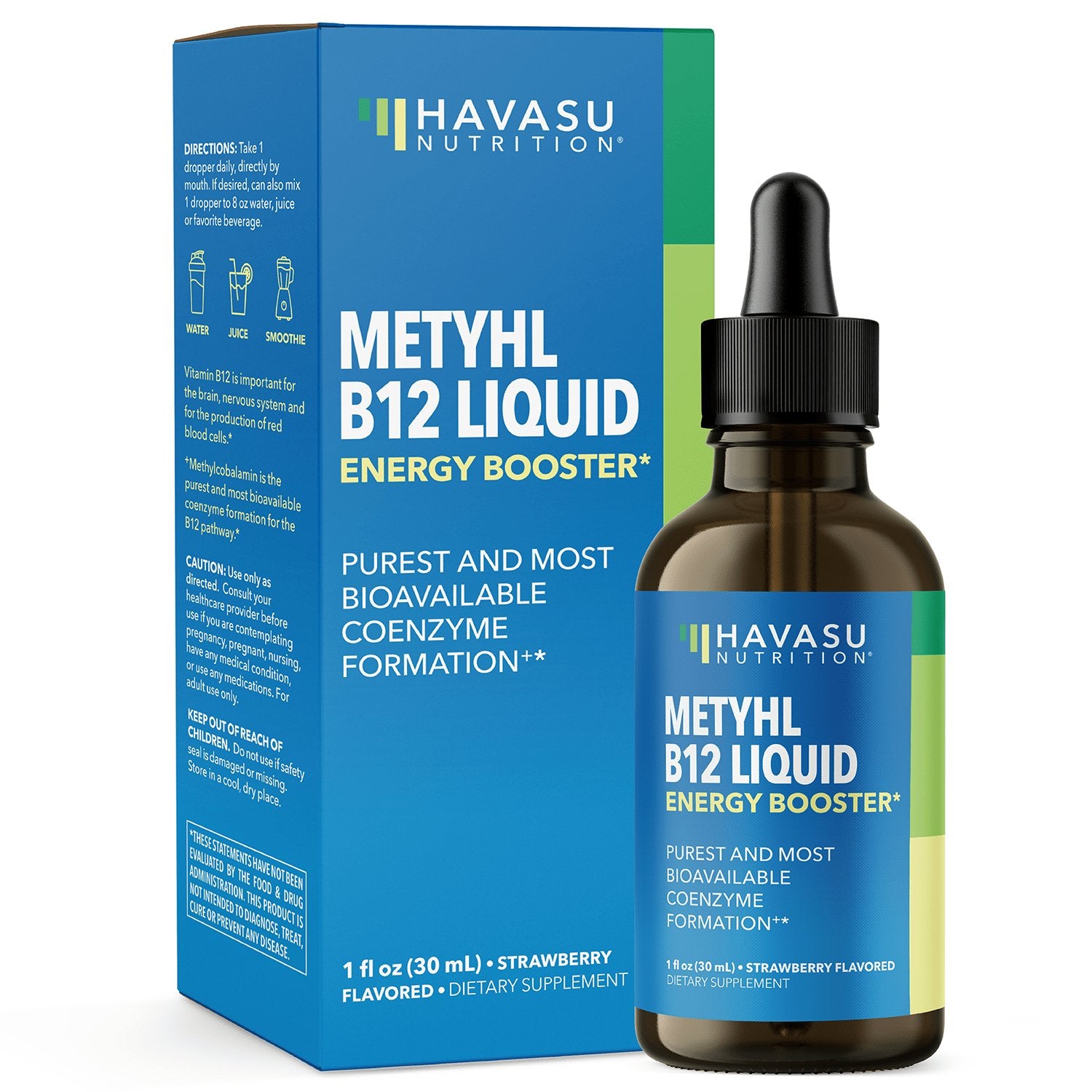 Methyl B12 Liquid, 1fl oz - Havasu Nutrition