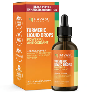 Organic Turmeric Liquid, 1fl oz - Havasu Nutrition