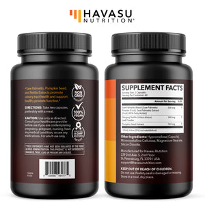 Saw Palmetto + Nettle & Pumpkin Seed Capsules, 120ct