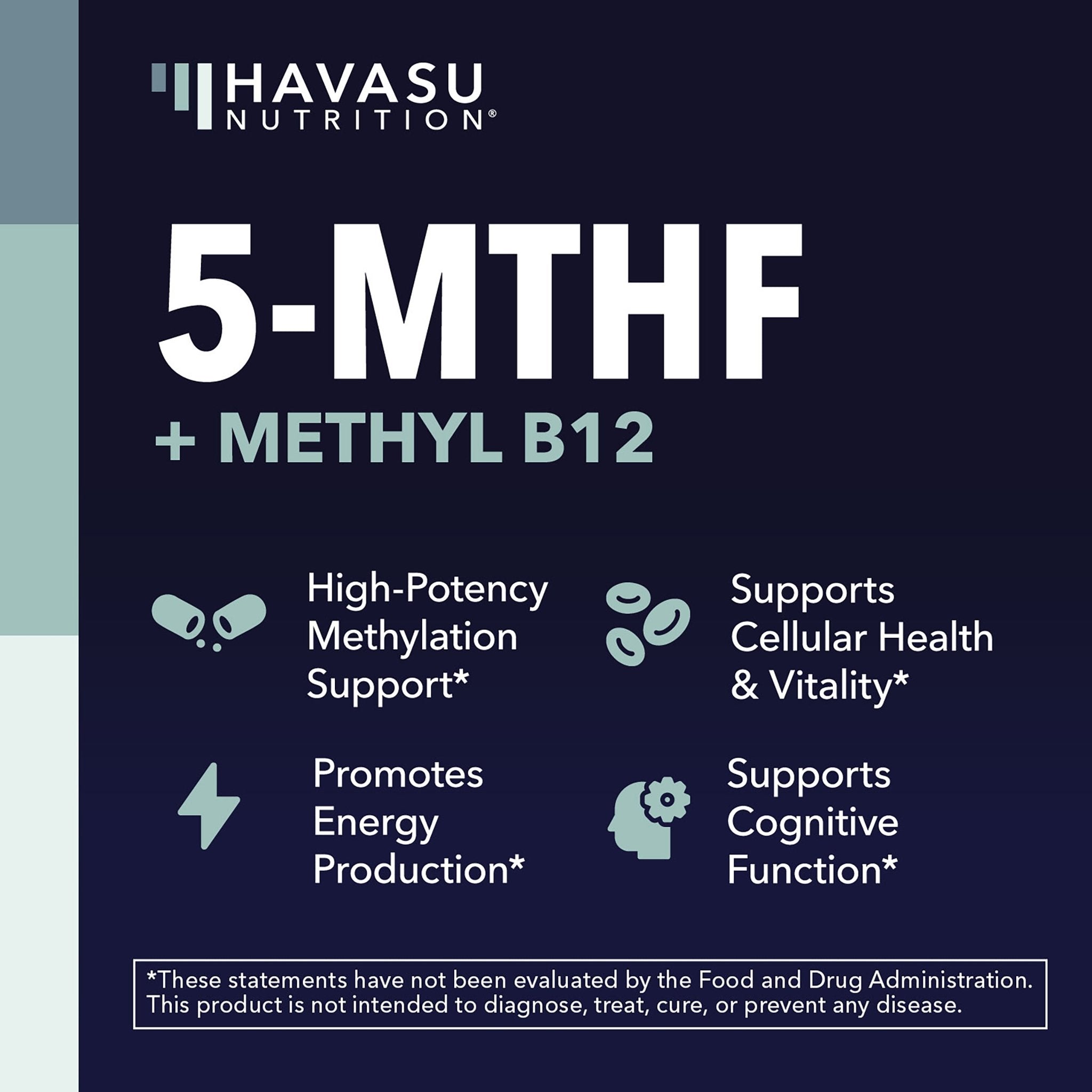 5-MTHF (5-Methyltetrahydrofolate) Capsules, 60ct - Havasu Nutrition