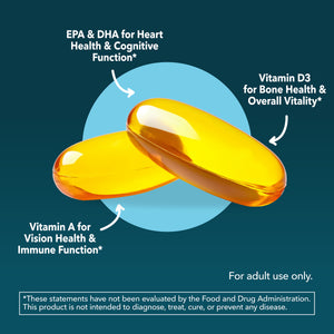 Cod Liver Oil Softgels, 180ct