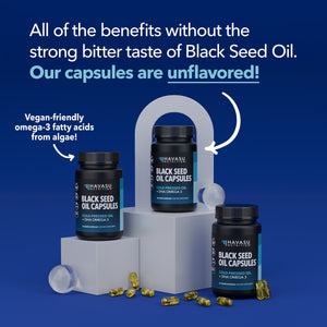 Black Seed Oil + DHA Liquid Capsules, 60 ct