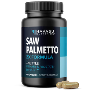 Saw Palmetto + Nettle Capsules, 120ct