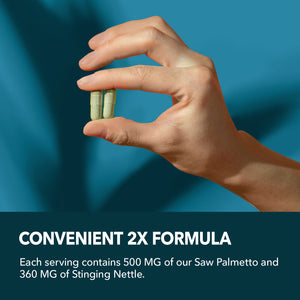 Saw Palmetto + Nettle Capsules, 120ct