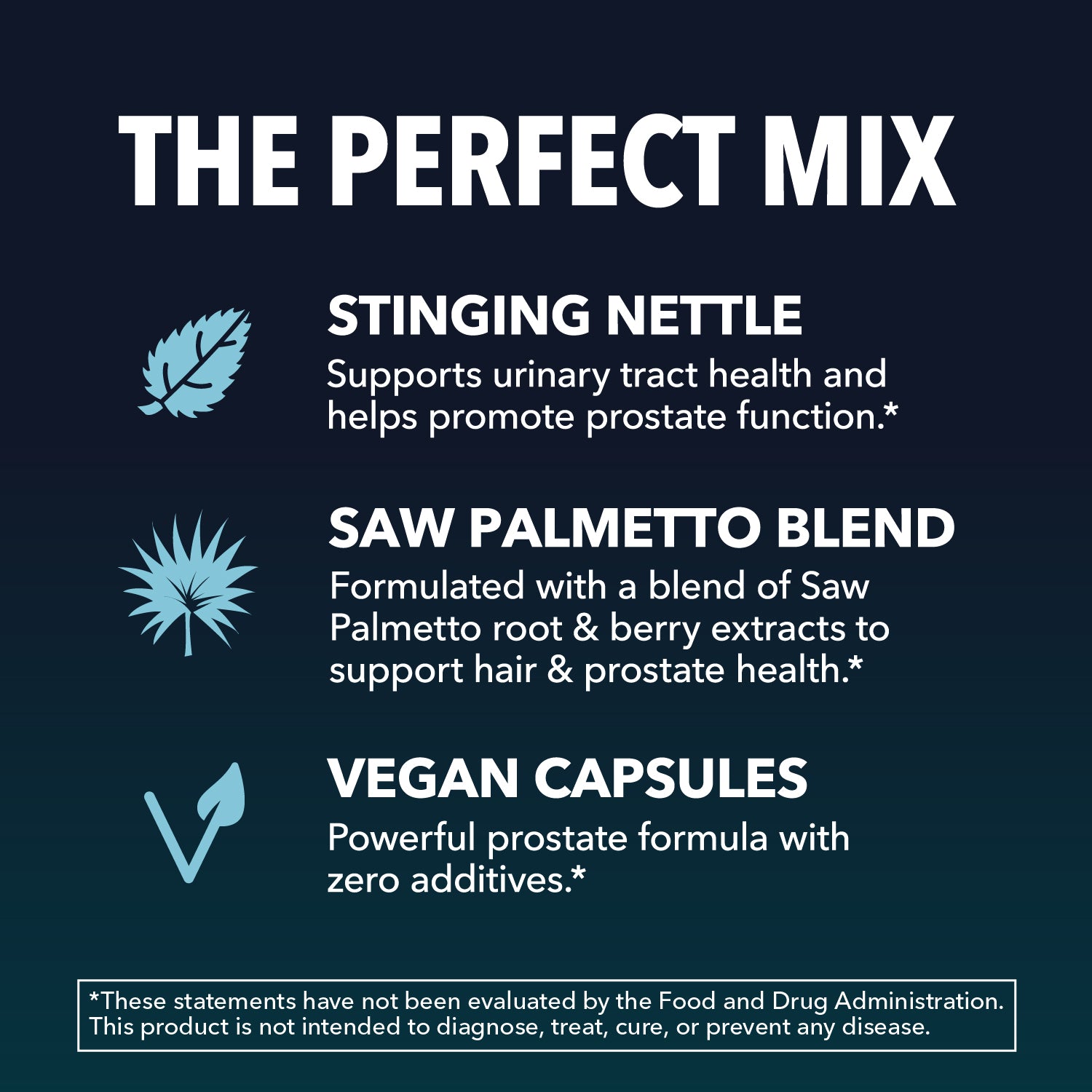 Saw Palmetto + Nettle Capsules, 120ct