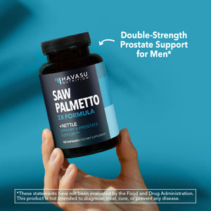 Saw Palmetto + Nettle Capsules, 120ct