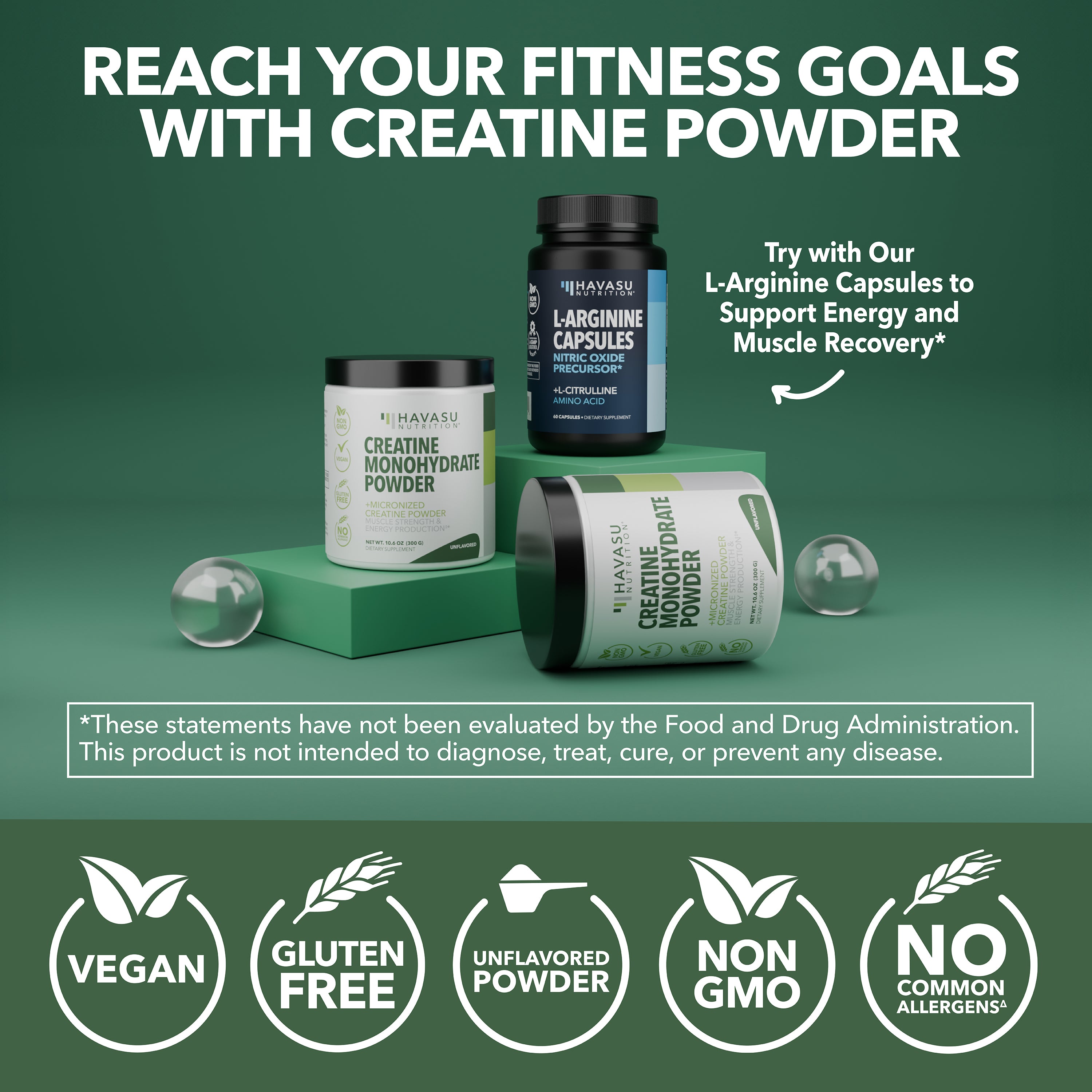 Creatine Powder, 5g / serving