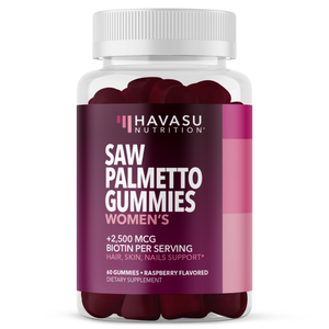 Saw Palmetto Gummies for Women, Raspberry Flavor