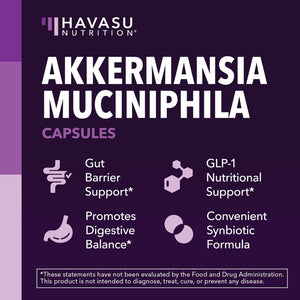 Akkermansia Muciniphila Capsules, 30ct - Havasu Nutrition