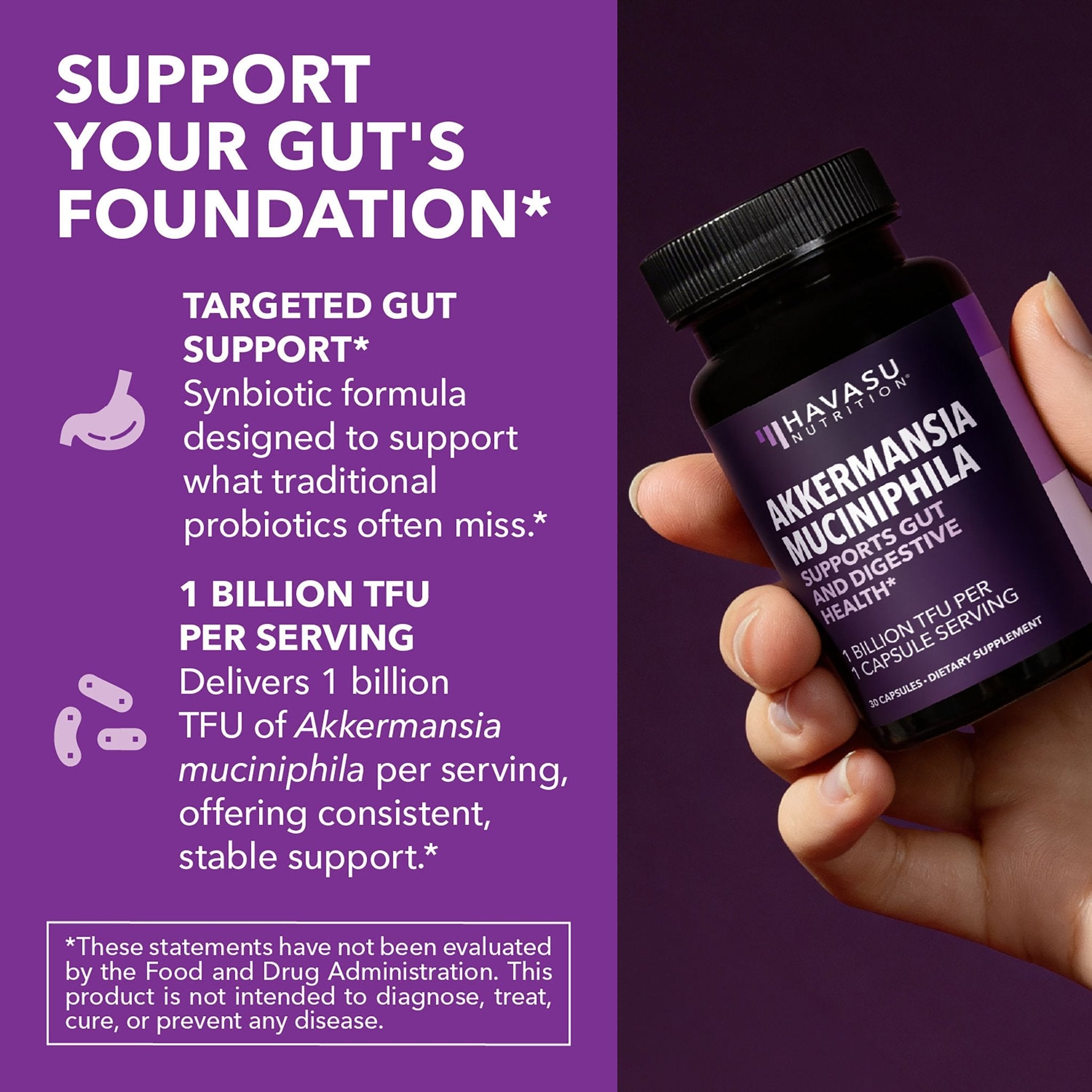 Akkermansia Muciniphila Capsules, 30ct - Havasu Nutrition