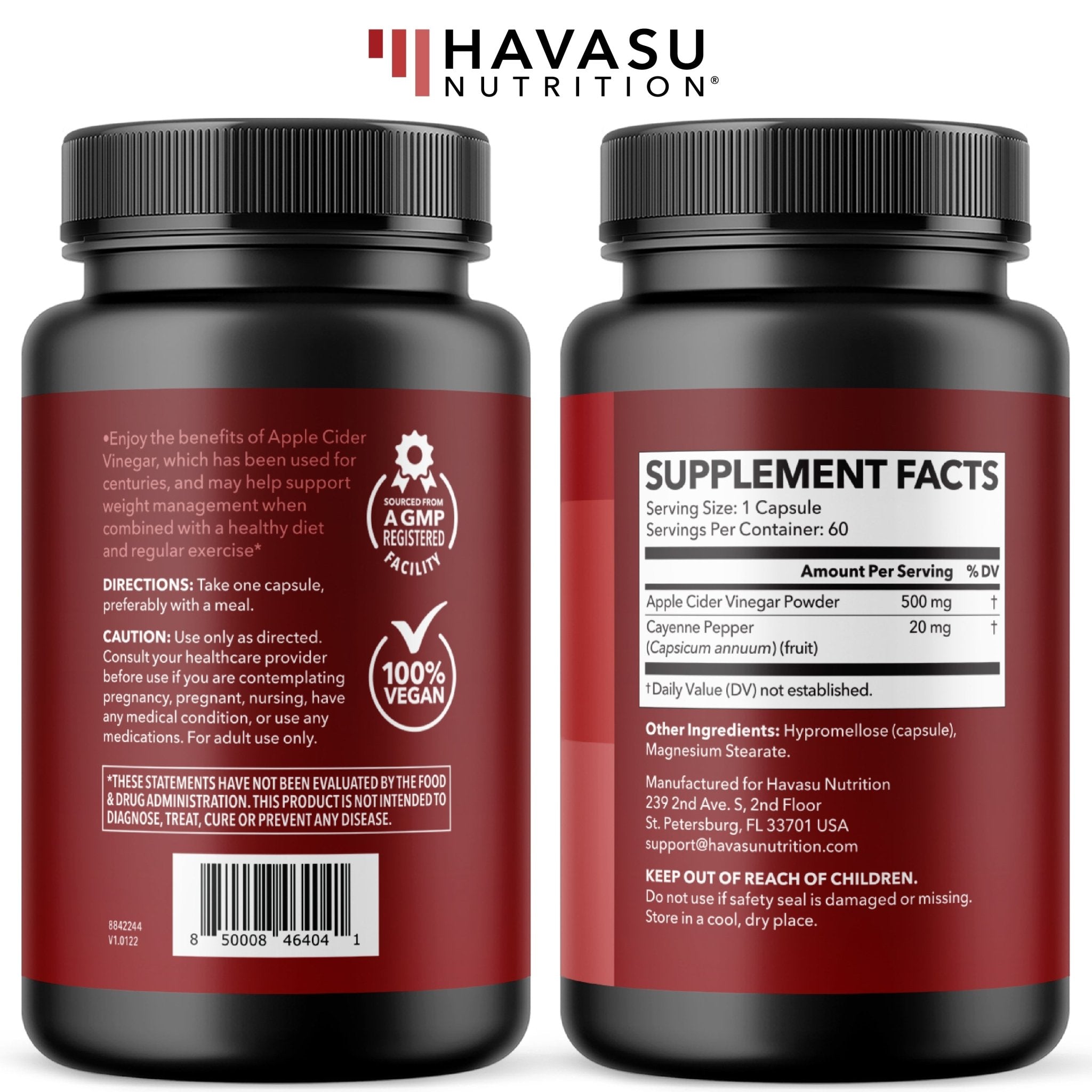 Apple Cider Vinegar Capsules - Havasu Nutrition