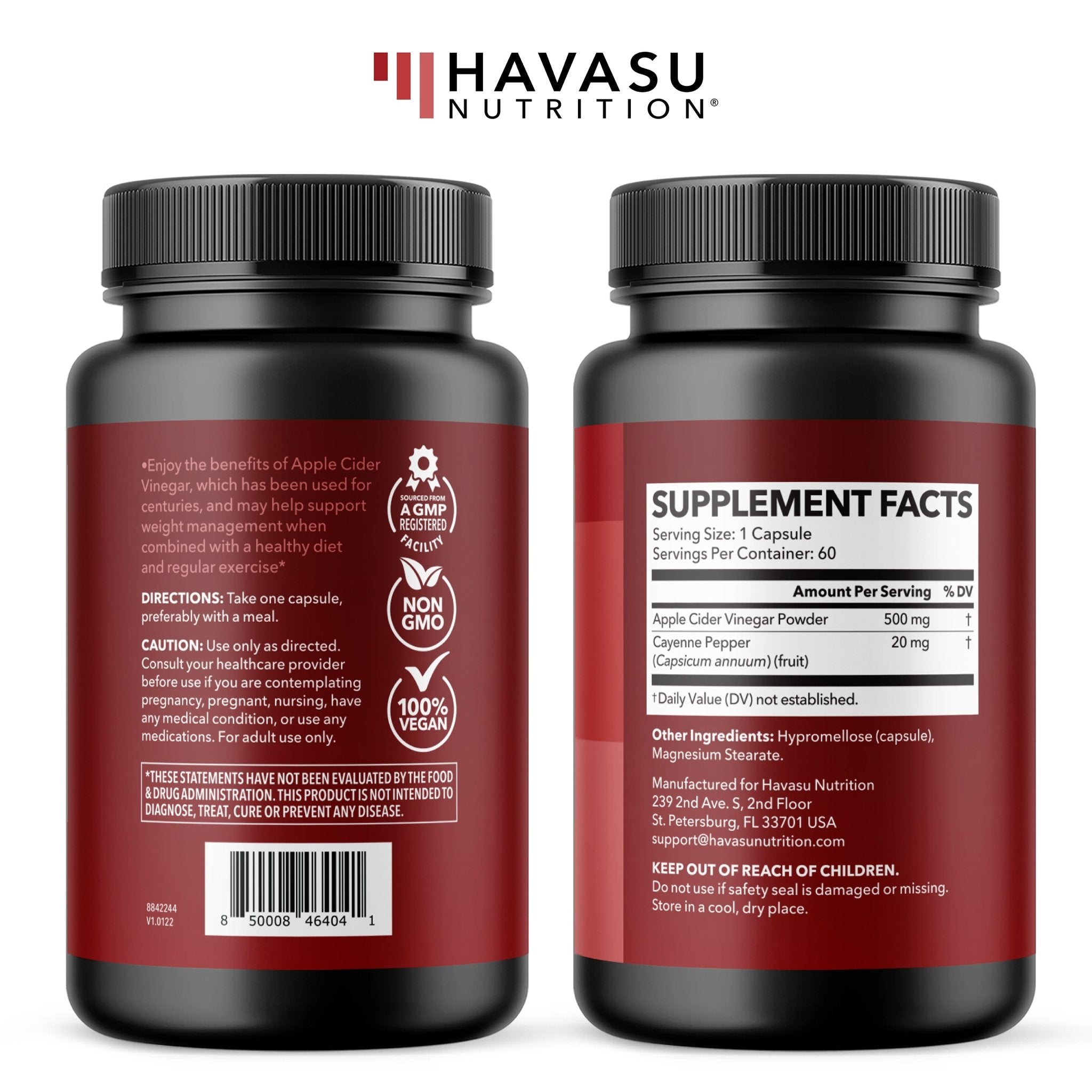 Apple Cider Vinegar Capsules - Havasu Nutrition
