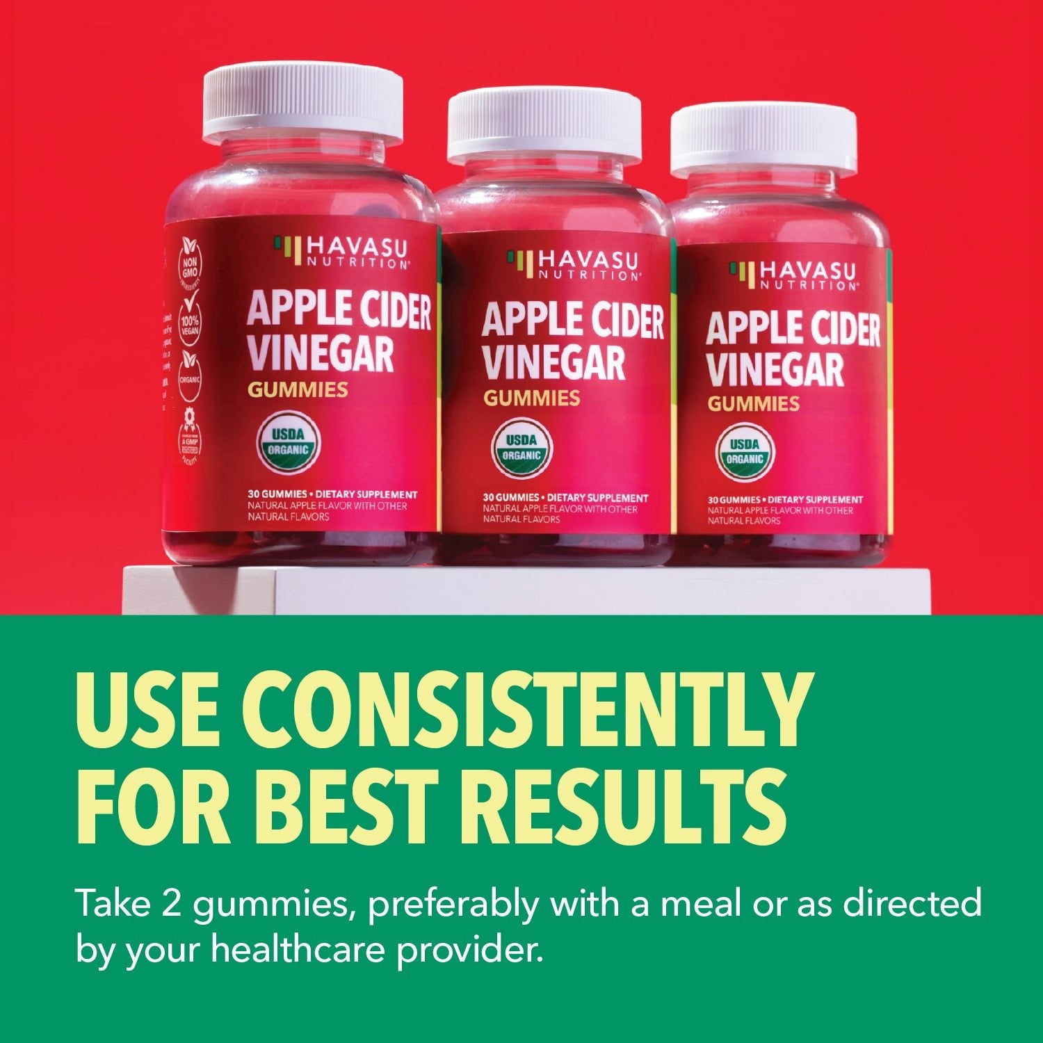 Apple Cider Vinegar Gummies, Apple - Havasu Nutrition