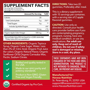 Apple Cider Vinegar Gummies, Apple - Havasu Nutrition