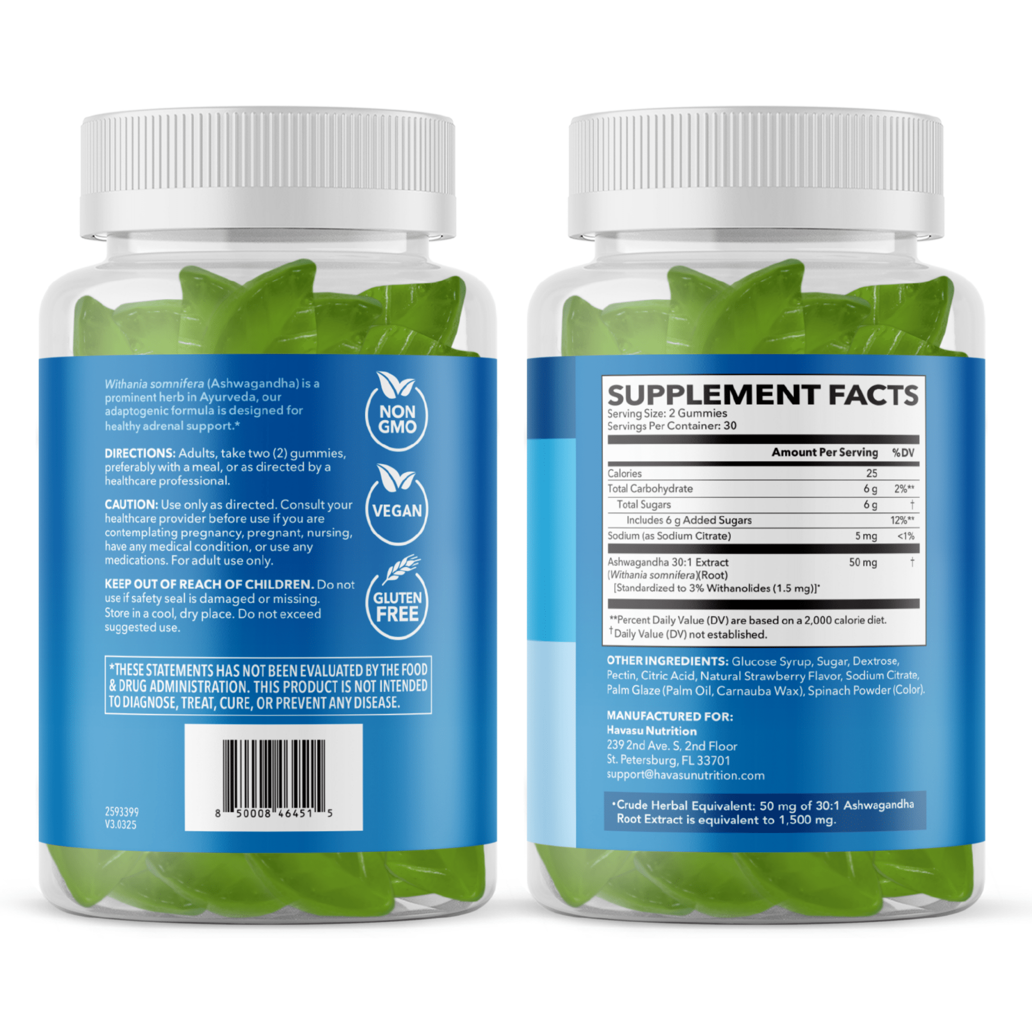 Ashwagandha Gummies, 60ct - Havasu Nutrition