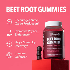 Beet Root Gummies, Mixed Berry - Havasu Nutrition