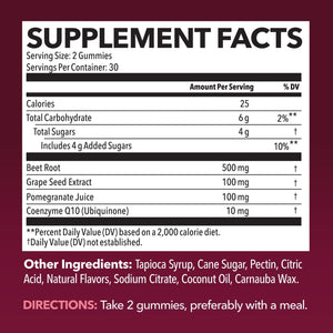 Beet Root Gummies, Mixed Berry - Havasu Nutrition
