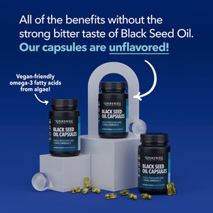 Black Seed Oil + DHA Liquid Capsules, 60 ct - Havasu Nutrition