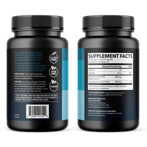 Black Seed Oil + DHA Liquid Capsules, 60 ct - Havasu Nutrition