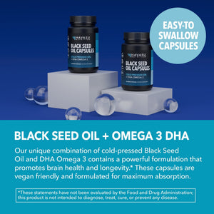 Black Seed Oil + DHA Liquid Capsules - Havasu Nutrition