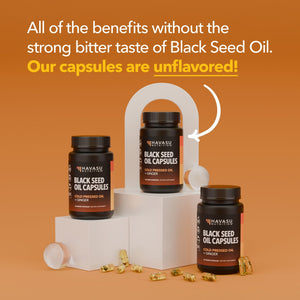 Black Seed Oil + Ginger Liquid Capsules, 60ct - Havasu Nutrition
