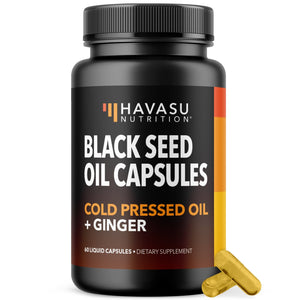 Black Seed Oil + Ginger Liquid Capsules, 60ct - Havasu Nutrition