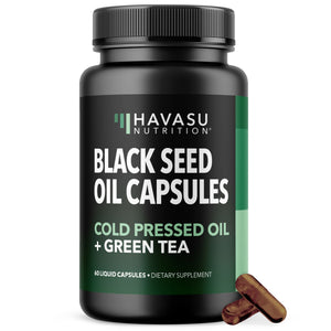 Black Seed Oil + Green Tea Liquid Capsules, 60ct - Havasu Nutrition