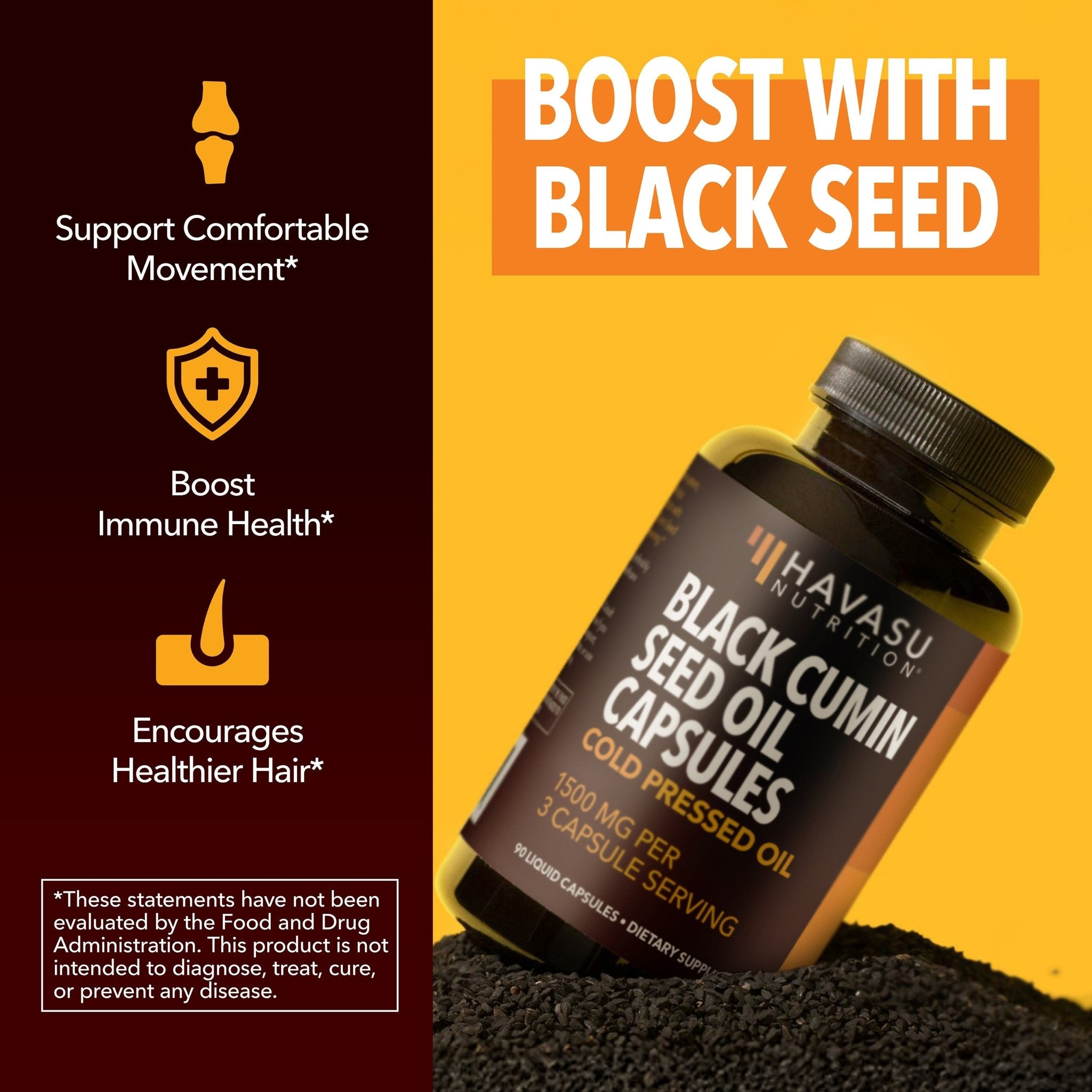 Black Seed Oil Liquid Capsules, 180ct