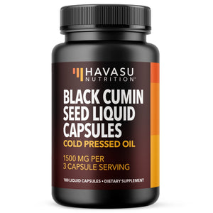 Black Seed Oil Liquid Capsules, 180ct - Havasu Nutrition