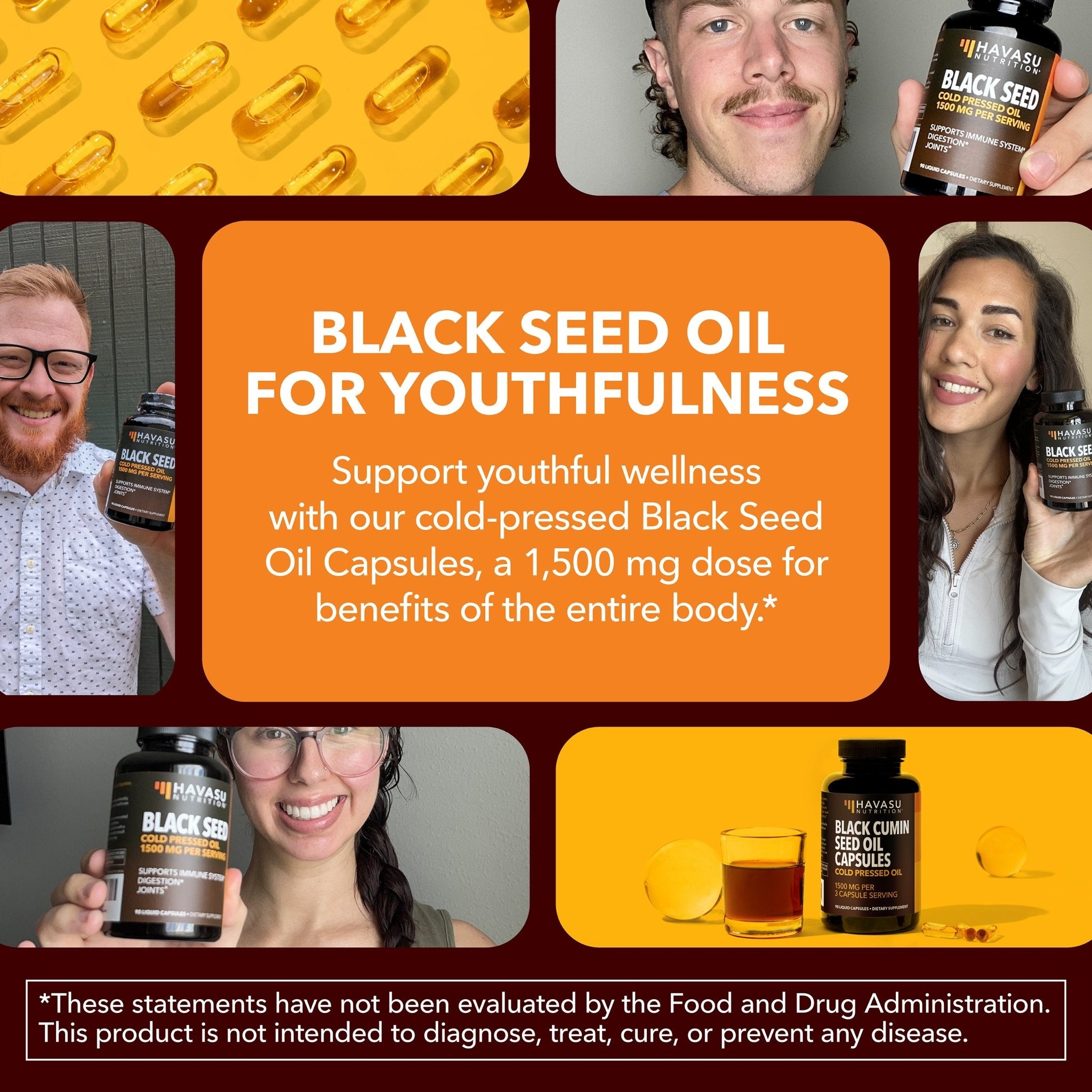 Black Seed Oil Liquid Capsules, 180ct - Havasu Nutrition