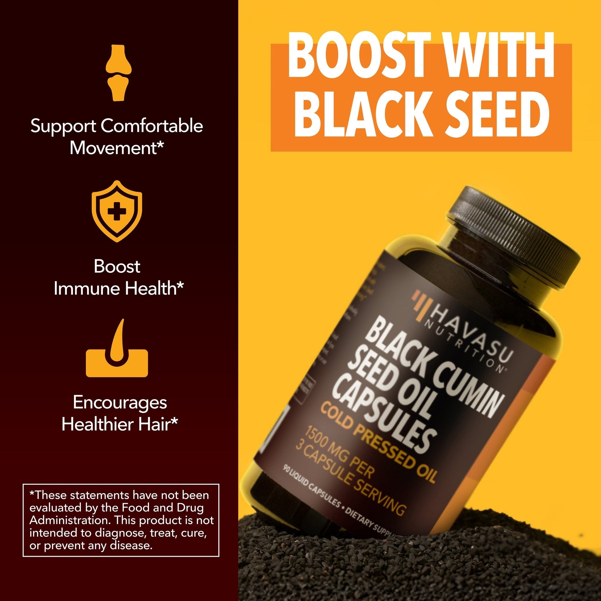 Black Seed Oil Liquid Capsules - Havasu Nutrition
