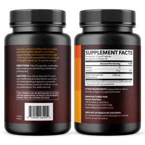 Black Seed Oil Liquid Capsules, 90ct - Havasu Nutrition