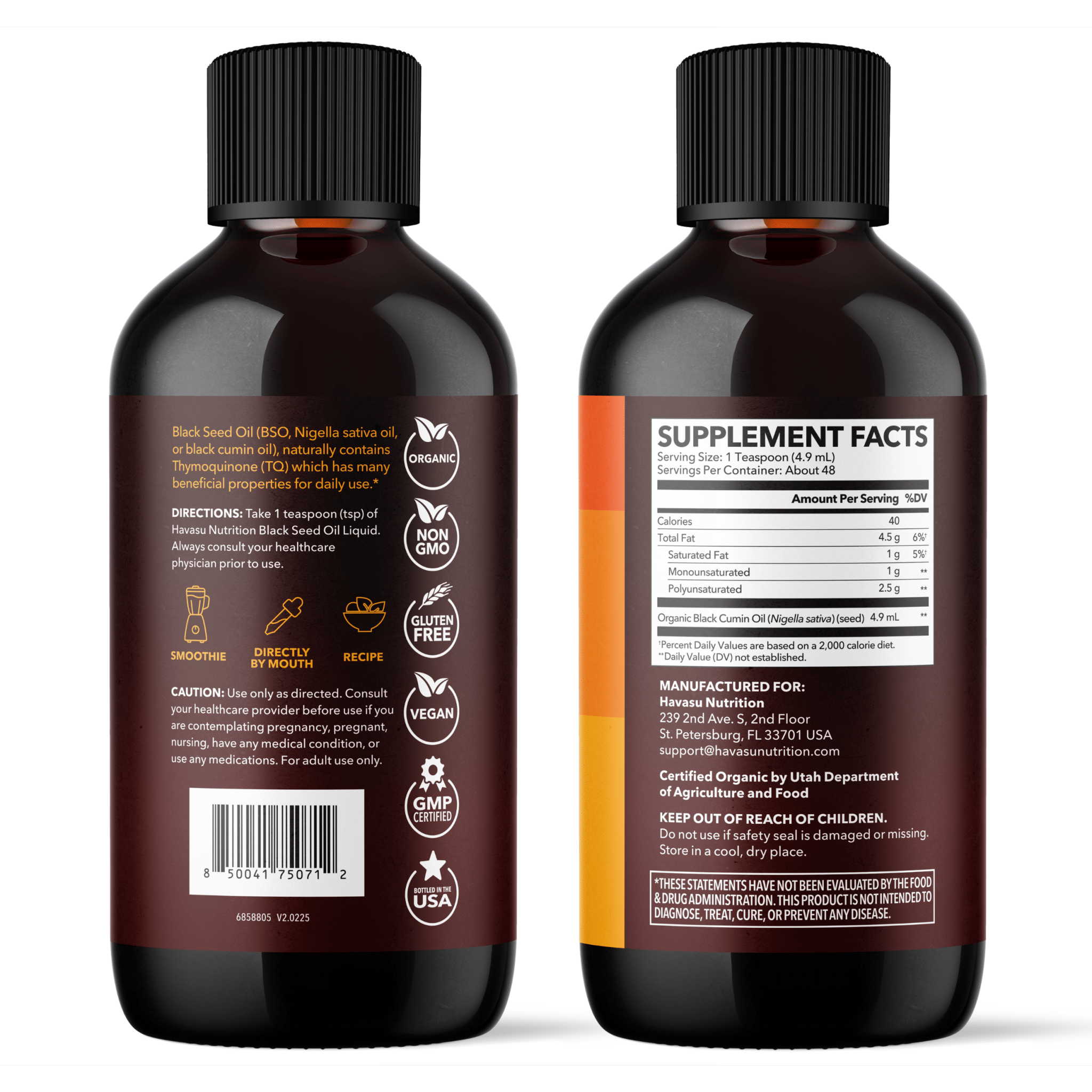 black seed oil for plantar fasciitis Black Seed Oil Liquid, Unflavored, 8 fl oz