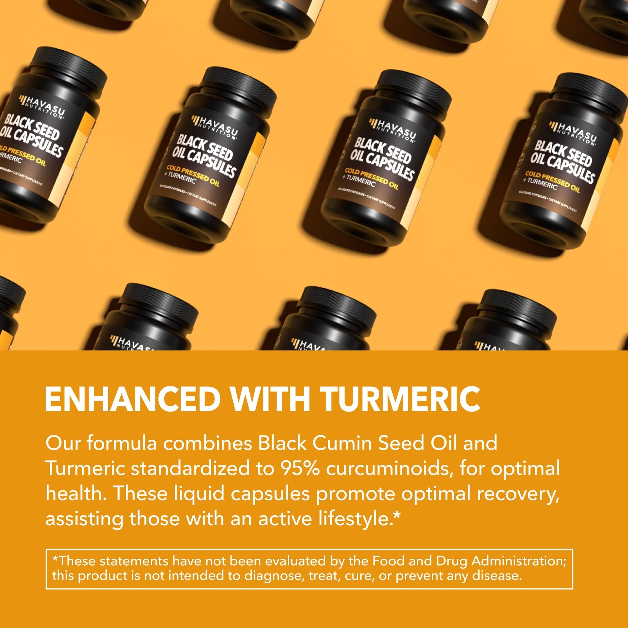 Black Seed Oil + Turmeric Liquid Capsules, 60ct - Havasu Nutrition