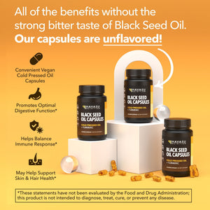 Black Seed Oil + Turmeric Liquid Capsules, 60ct - Havasu Nutrition