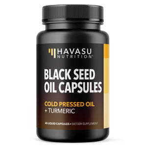 Black Seed Oil + Turmeric Liquid Capsules, 60ct - Havasu Nutrition