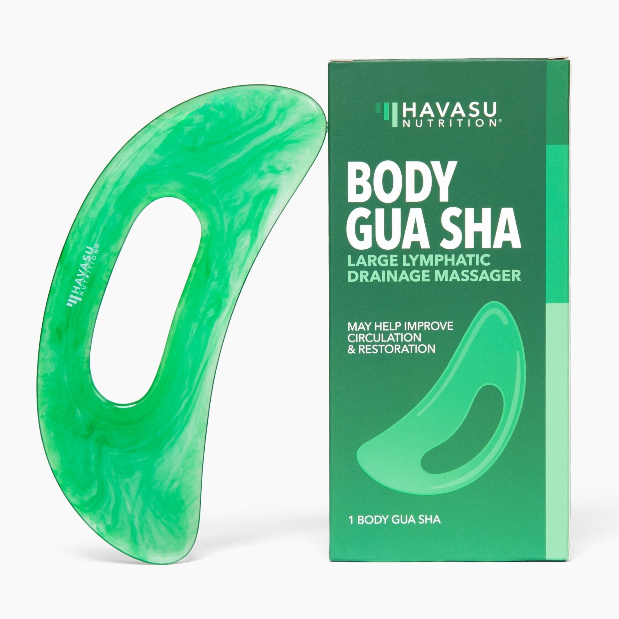 Body Gua Sha - Large Lymphatic Drainage Massager (Pack of 1) - Havasu Nutrition