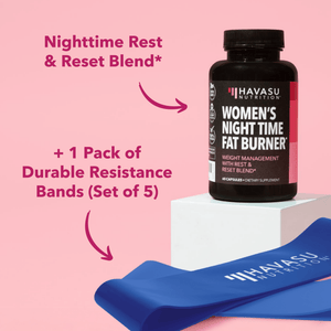 Burn & Band Reset Bundle, Nighttime Fat Burner for Women with Resistance Booty Bands - Havasu Nutrition