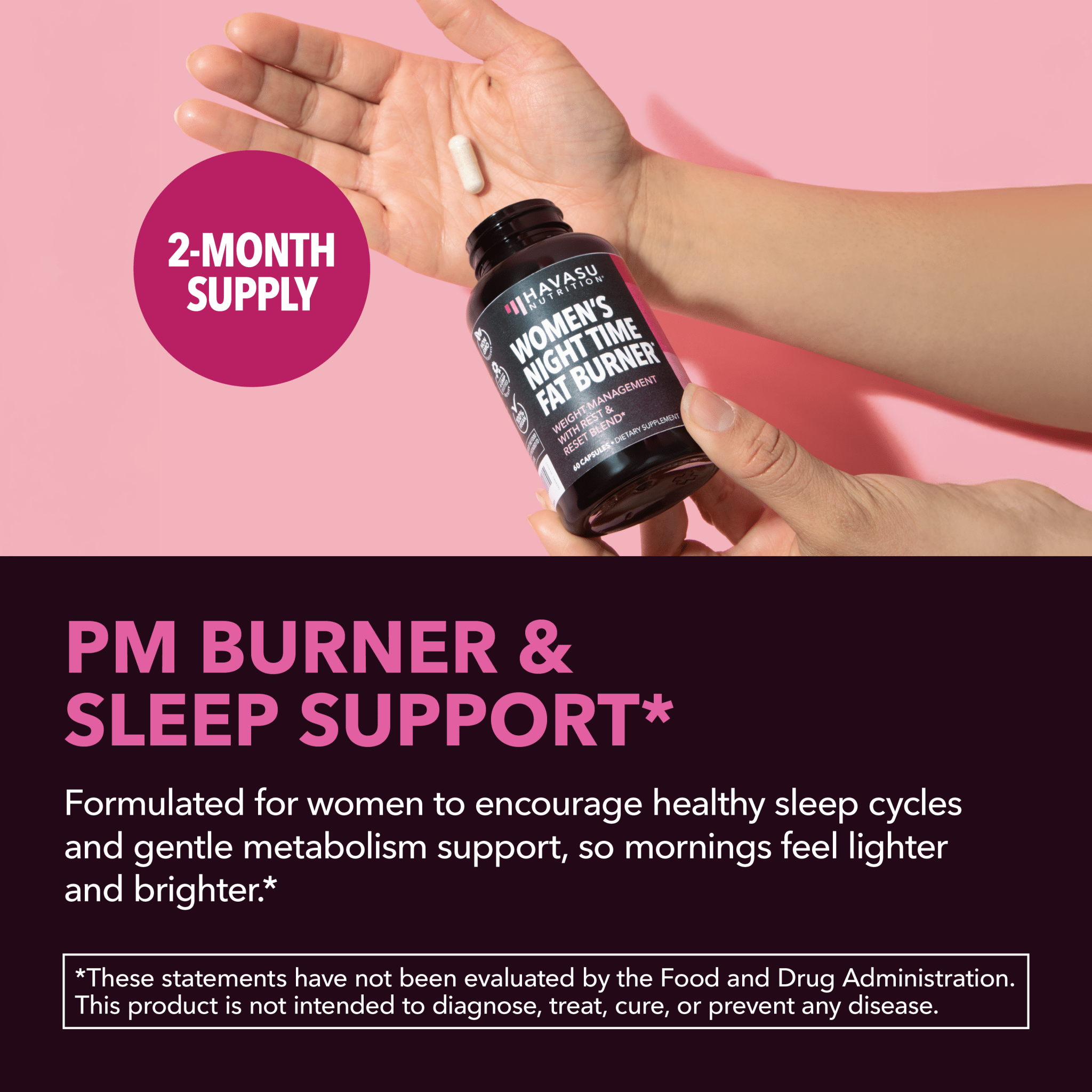 Burn & Band Reset Bundle, Nighttime Fat Burner for Women with Resistance Booty Bands - Havasu Nutrition