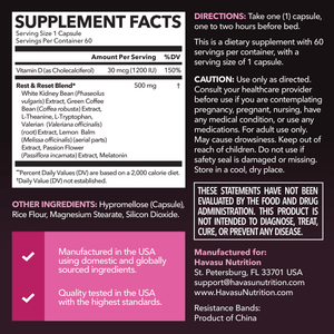 Burn & Band Reset Bundle, Nighttime Fat Burner for Women with Resistance Booty Bands - Havasu Nutrition