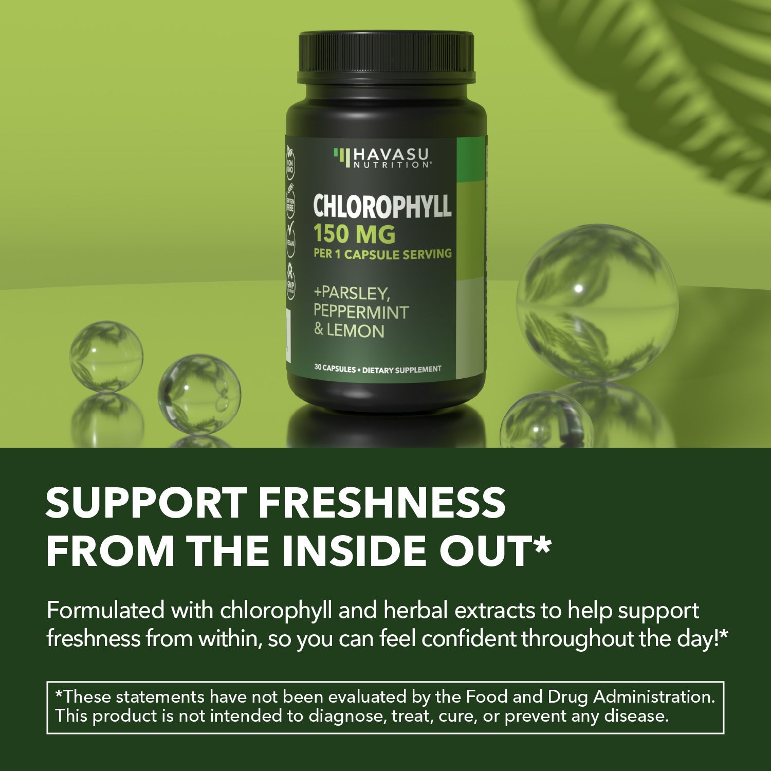 Chlorophyll Capsules, 30ct - Havasu Nutrition