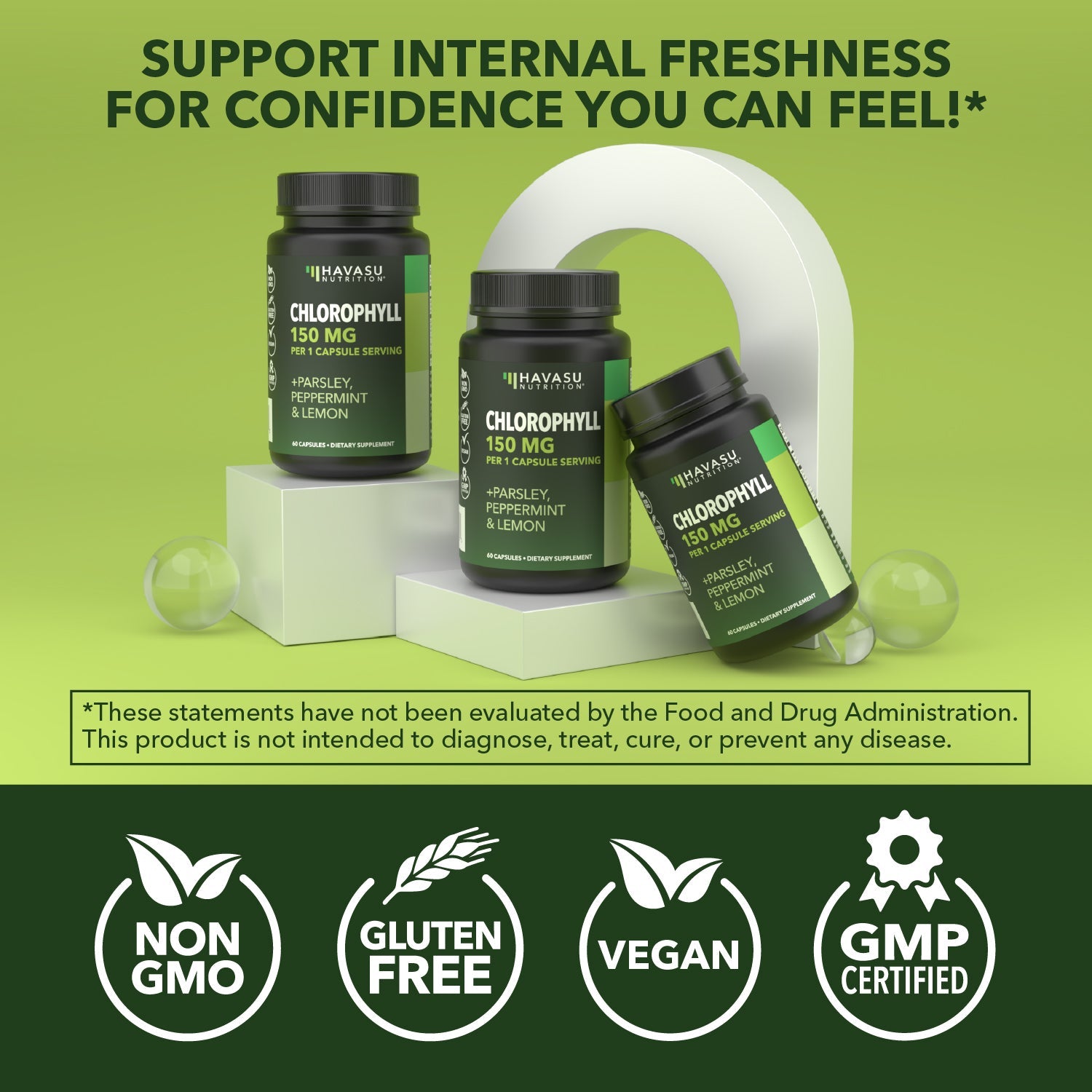 Chlorophyll Capsules, 60ct - Havasu Nutrition