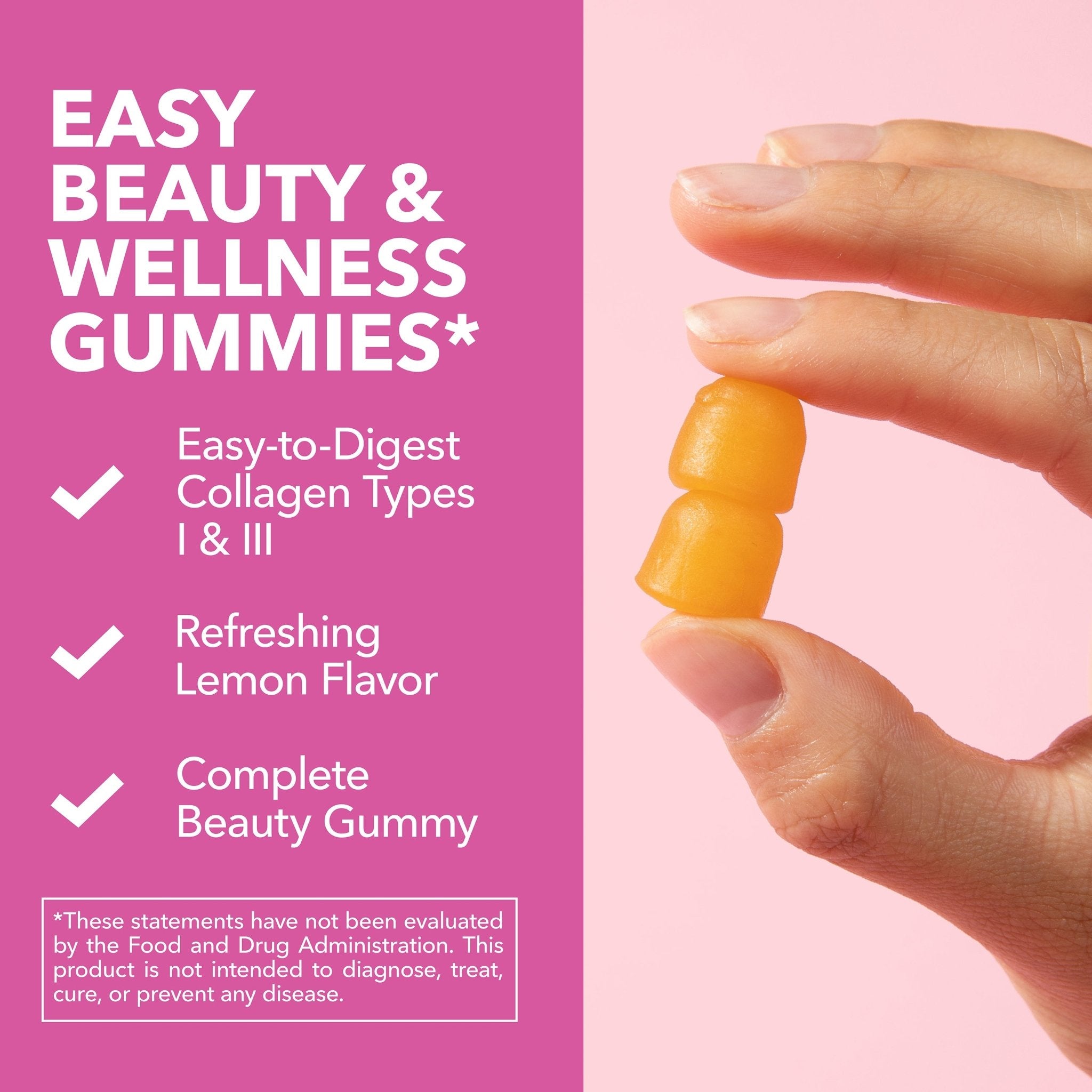 Collagen Gummies, Lemon Flavor, 60ct - Havasu Nutrition