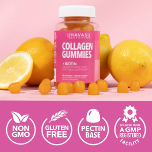 Collagen Gummies, Lemon Flavor, 60ct - Havasu Nutrition